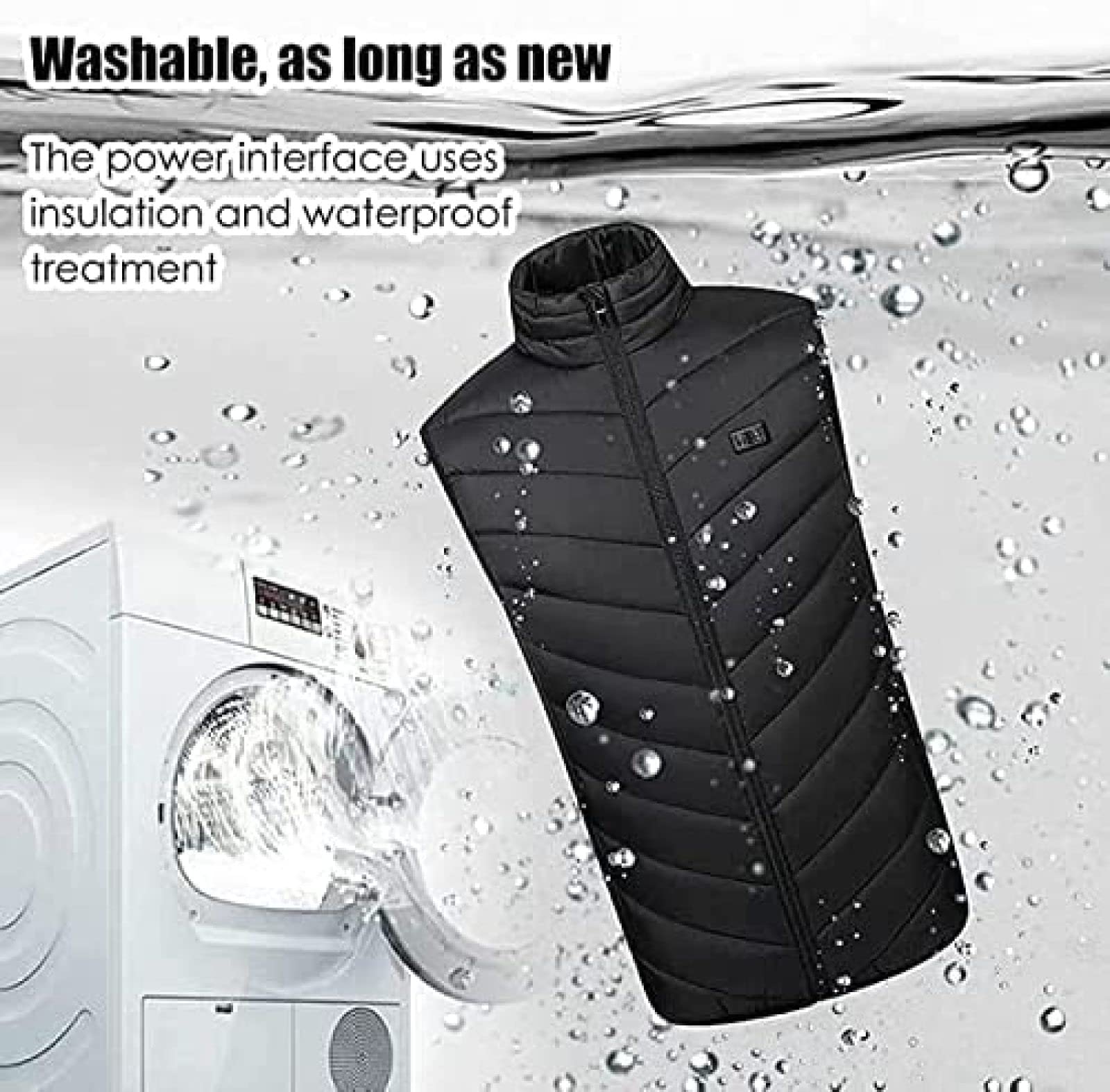 Verwarmd Vest Elektrisch Verwarmd Jack Voor Dames En Heren, Verwarmde Kleding USB-oplaadvest Met 3 Niveaus Instelbare Temperatuur Voor Skiën, Motorfietsen, Buiten, Kamperen (Color : Red, Size : M