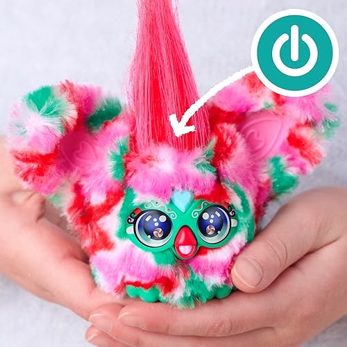 Miniatura 9 de FURBY Furblets - Paquete de 2 mini amigos navideños Pep-Mint & Sno-Flay, juguetes electrónicos de peluche para niñas y niños de 6 años en adelante,
