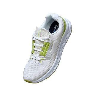Neeman's Hexa Move Sneakers for Men | Breathable Mesh Casual Shoes with CloudSurge™ Foam Insole | Kinetic Cushioning Midsole | Lightweight EVA Sole, Lace-Up Comfort Sneakers (NEON/White)