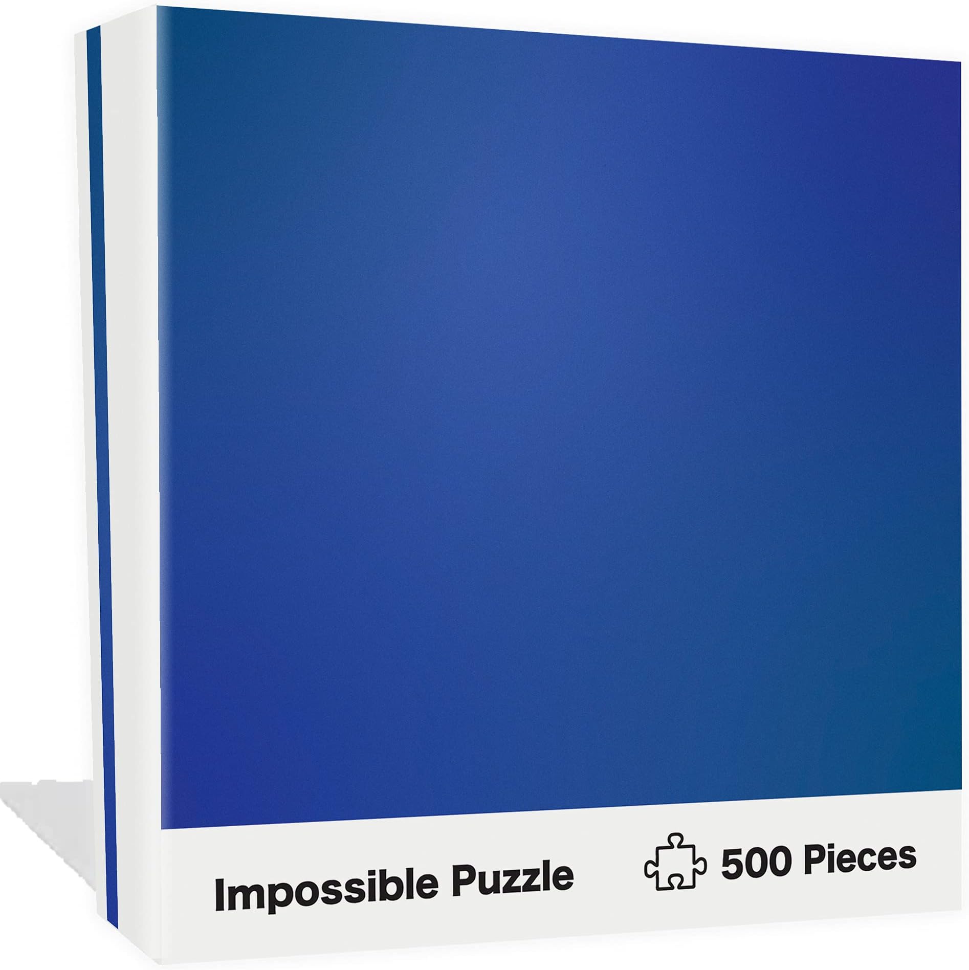 Mind Bogglingly Impossible Puzzle – 500 Piece Jigsaw Puzzle 18x24” – Hardcore Difficulty! for Kids and Adults of All Ages (Blue)