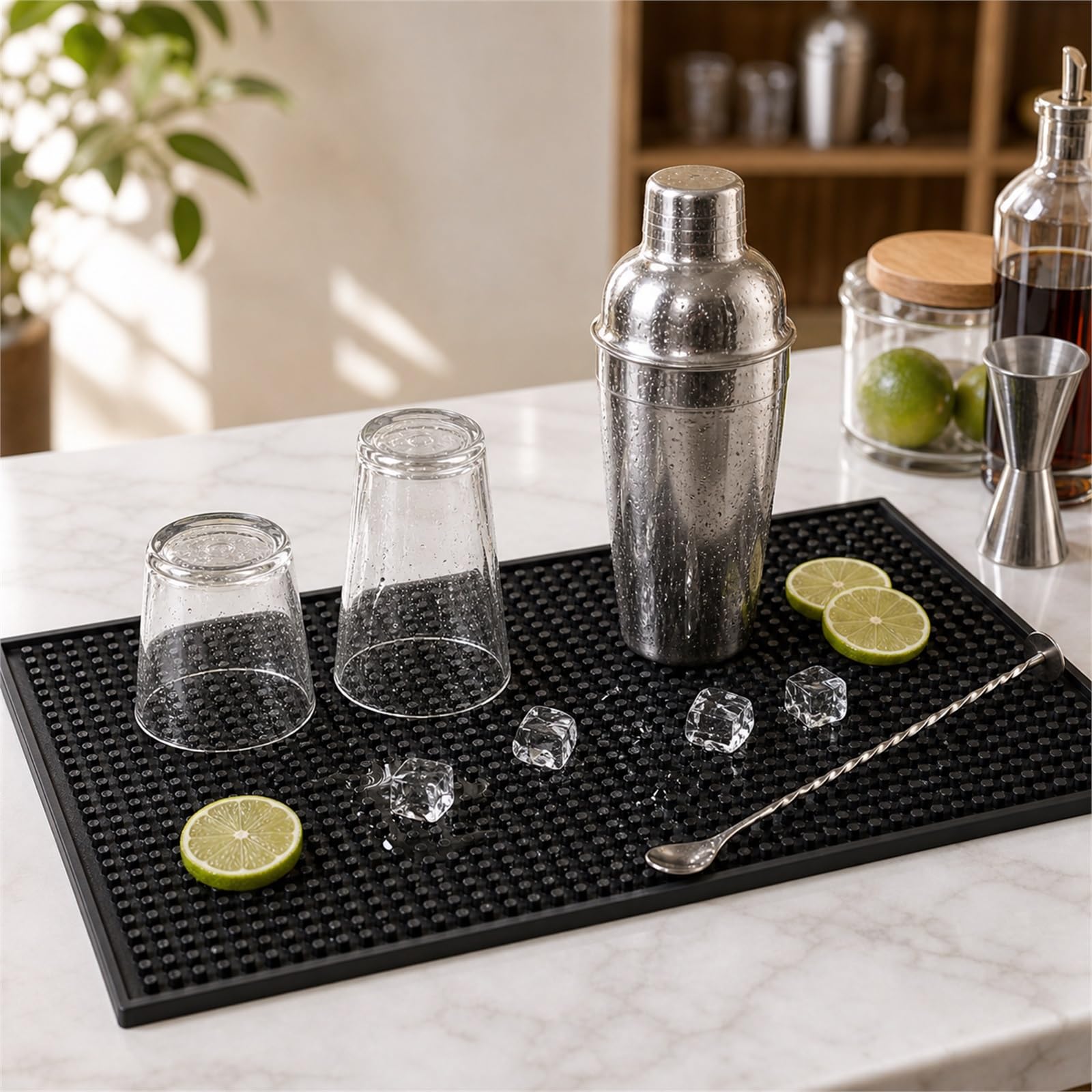 Tapete de Bar para Bar en casa,tapete de Bebida de Camarero,Estera de Barra para Barra de Servicio de Bar,tapete de Servicio de Bar,Lavable,para Cocina,cafetería,Restaurante,mostrador