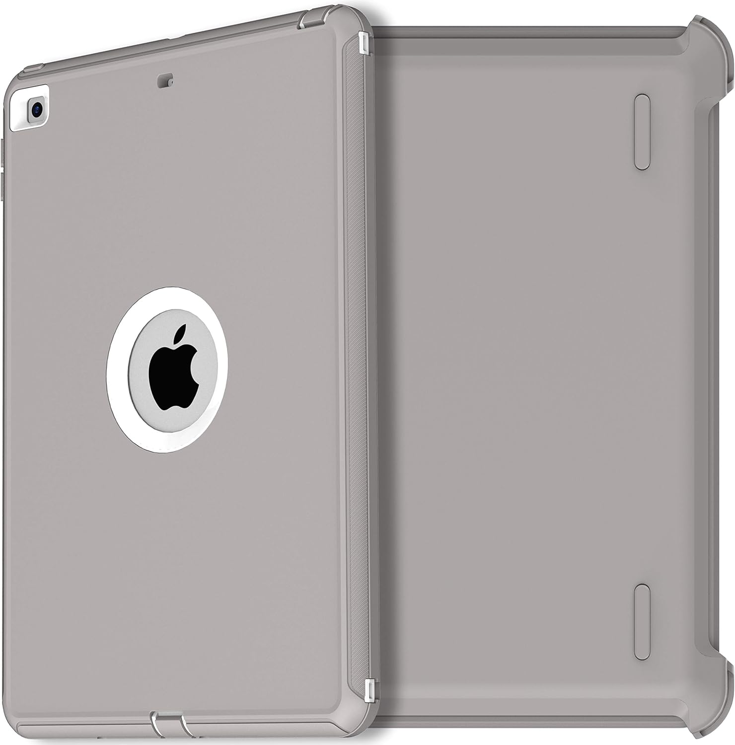 AICase iPad 9th/8th/iPad 7th Gen Case,iPad 10.2 2019/2020/2021 Case,Heavy Duty Shockproof Triple Layer Defense for New Apple iPad 7th/8th/9th Generation 10.2-inch 2019/2020 2021 Release(Gray)