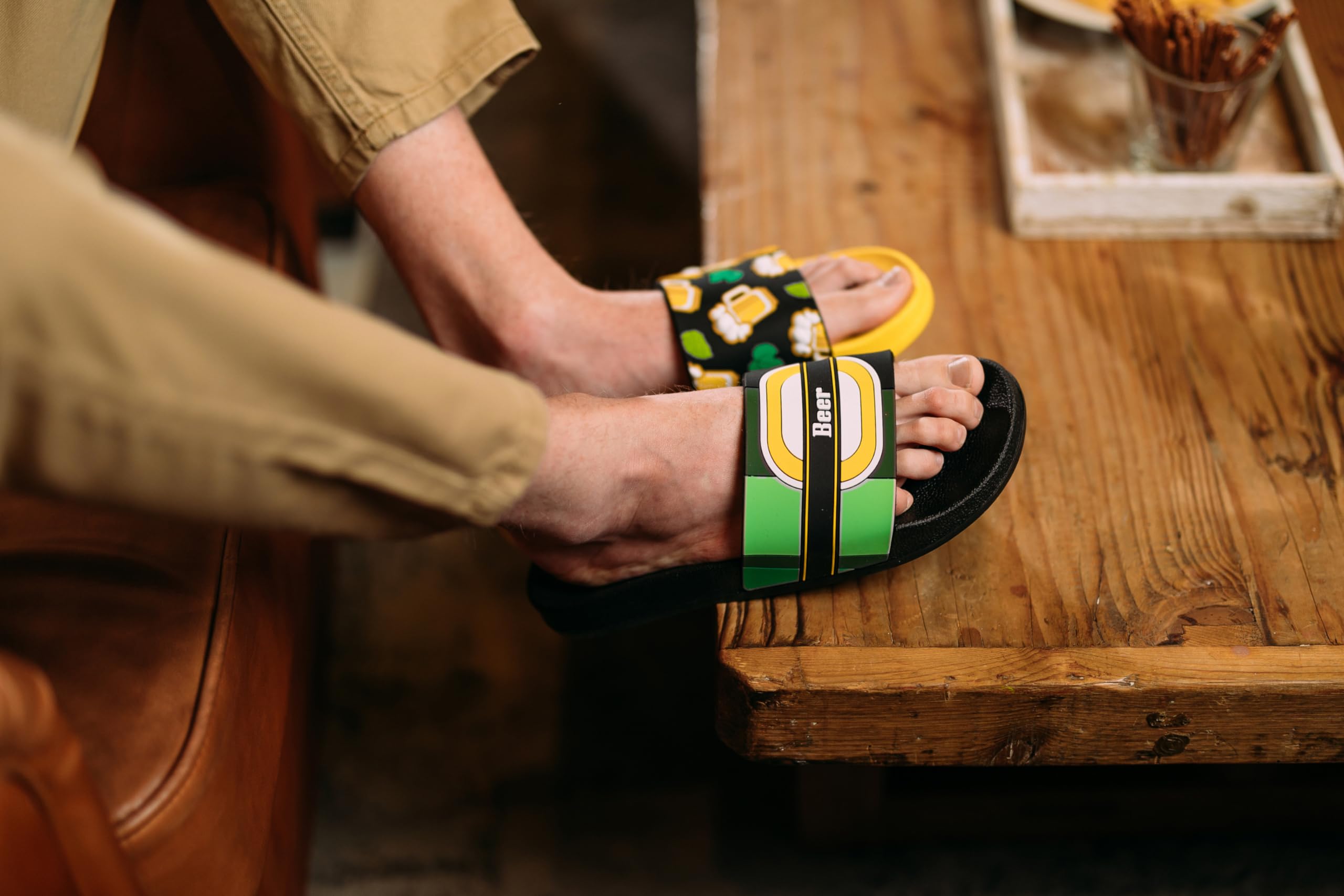 Dedoles Ciabatte & Pantofole Donna Uomo & Bambini Sandali per Spiaggia e Piscina con tanti Design Patatine Fiori Volpe Lama Nuvole Ketchup Regalo