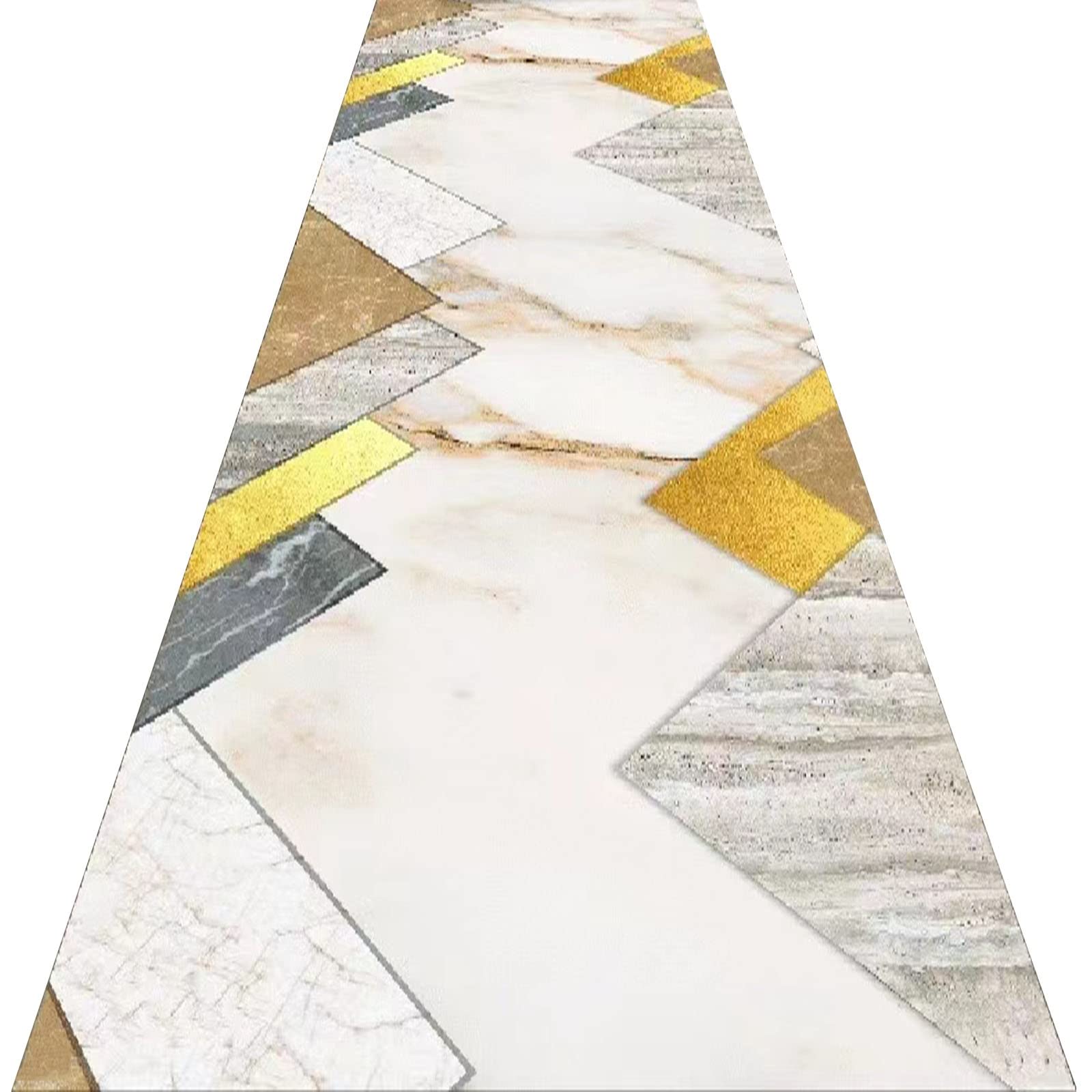 Tapis de passage d'allée minimaliste en polyester antidérapant 1x2m pour couloir