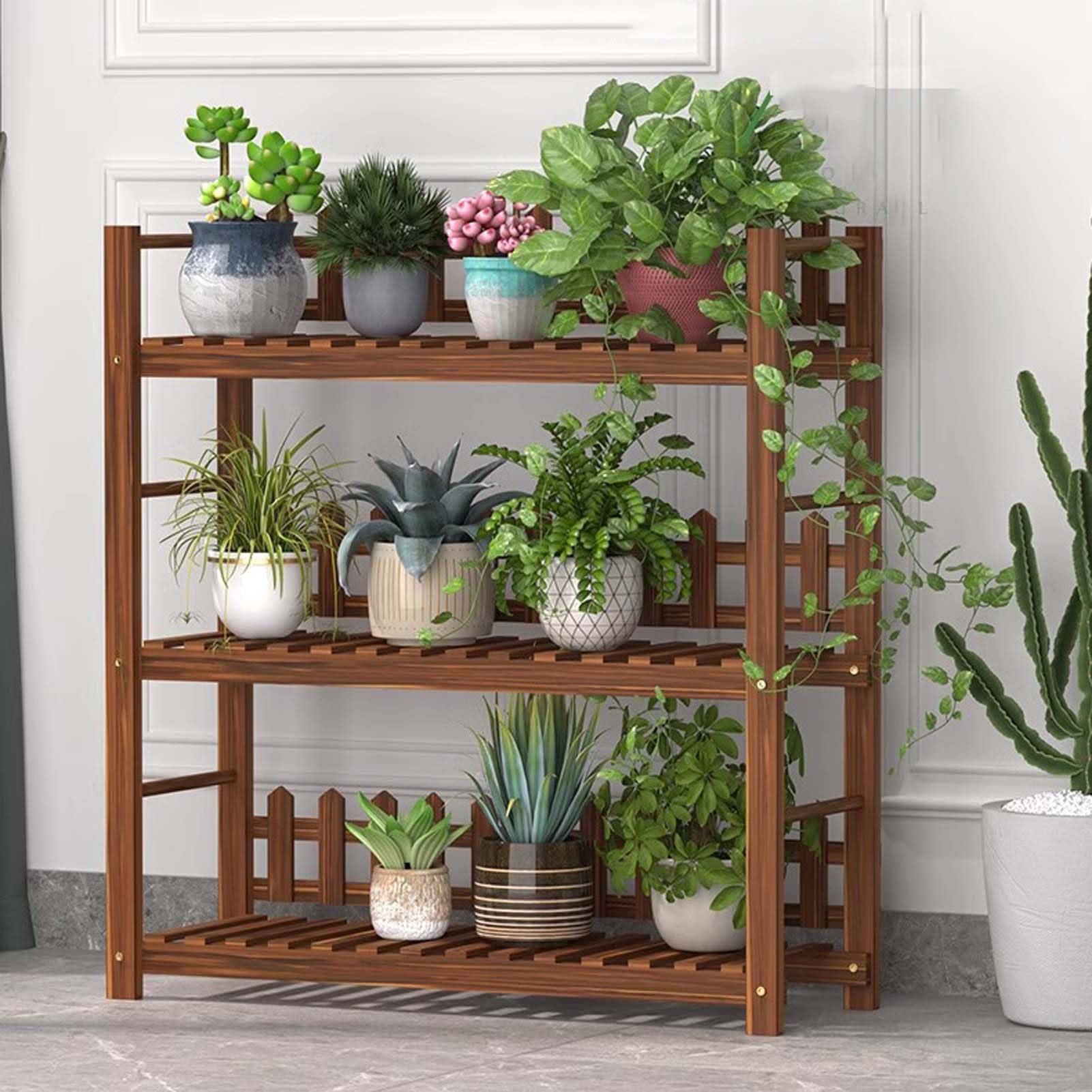 木製ラック・ウッドラック H.W.F PLANTER STAND HIGH Amazon.com: HUHJYUGE 2/3/4/5 Tier Plant Stand, Tall Wood Potted