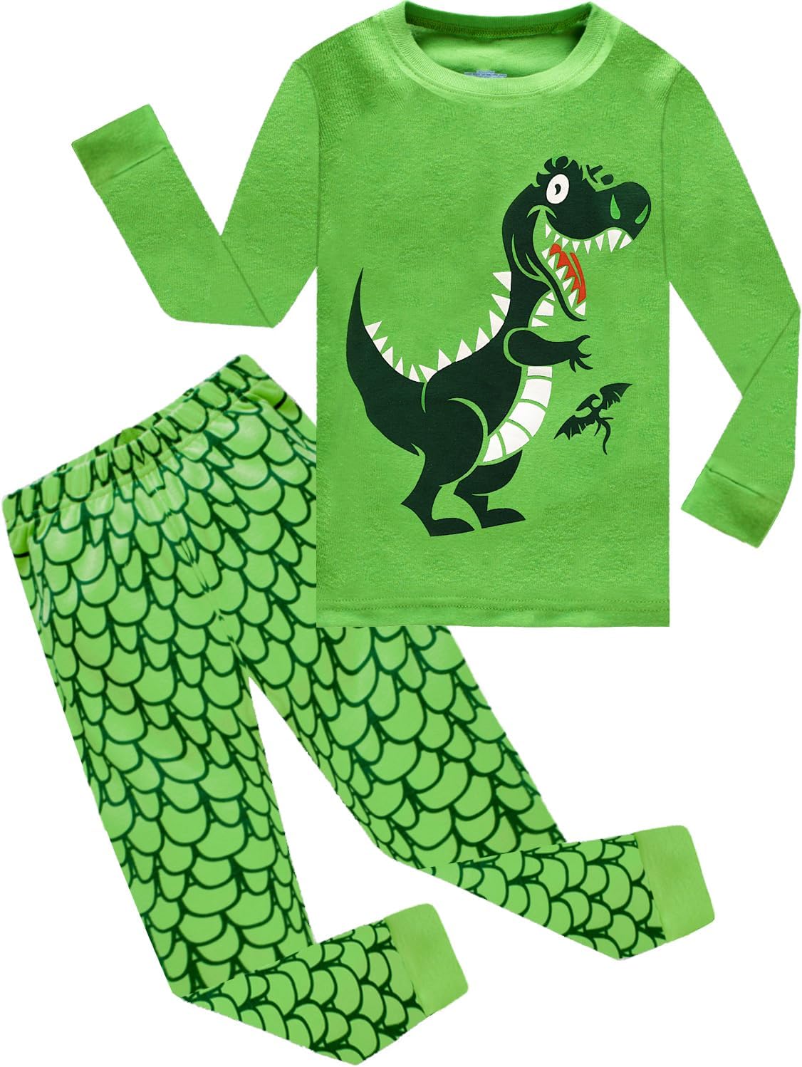 Little Boys Pajamas Fire Truck Kids Train 2 Piece Pjs Dinosaur Sleepwear Toddler Boy Tractor Clothes Sets 2-7 Years