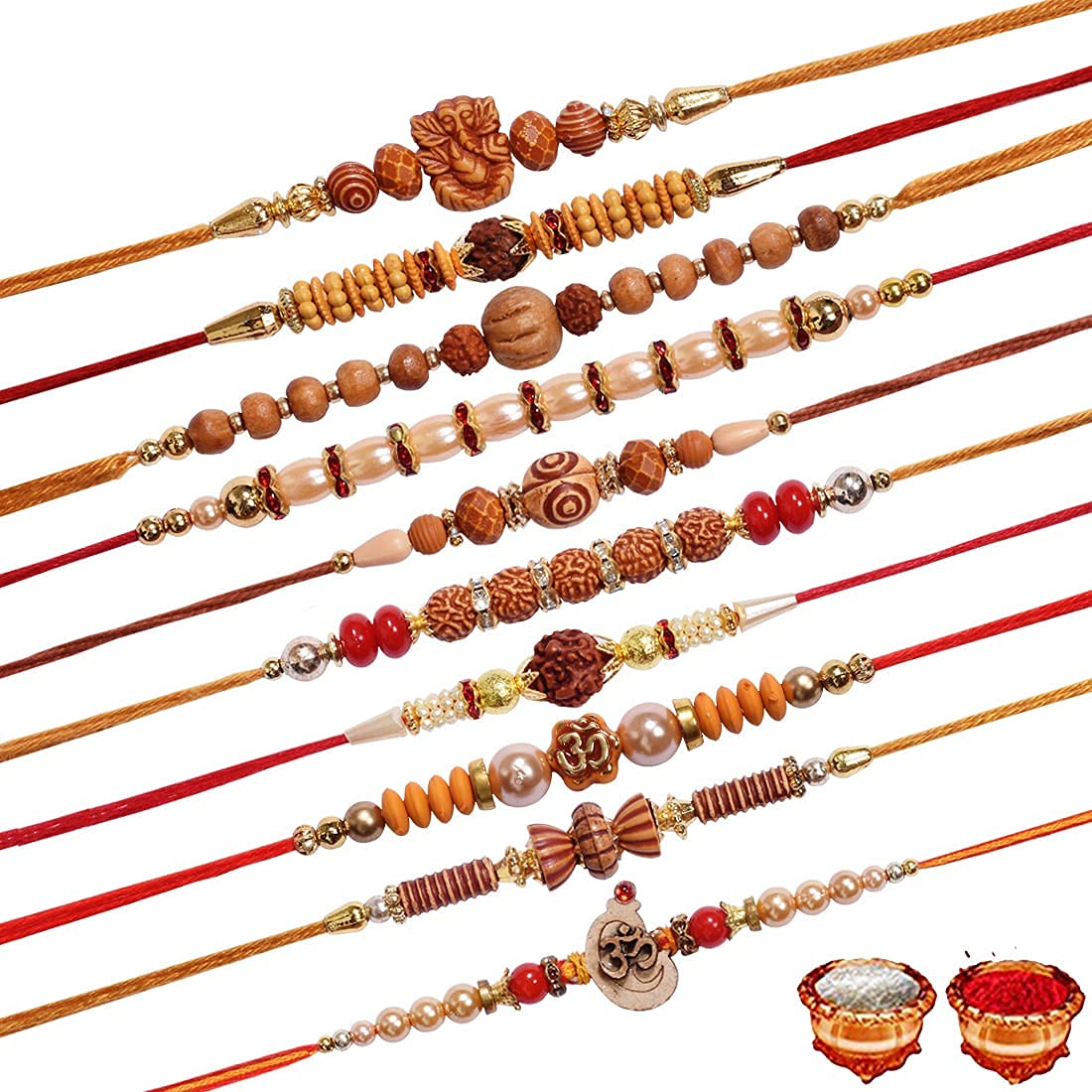 LAXMINE Multicolor Combo of 12 Dora Rakhi Set for Men with Roli Chawal Best Wishes (B09926ZLWJ) Amazon Price History, Amazon Price Tracker