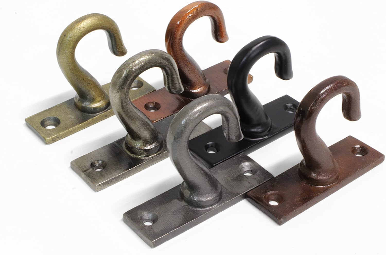 RCH Hardware HK-IR8396-55 Iron Harbour Ceiling Hook, 2.2 Inch, Antique Brass