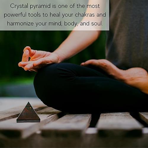 Miniatura 269 de Amazing Gemstone White Agate Snow Quartz Pyramid Crystal Healing Stones - 1" Great Pyramid Figurine of Natural Stone Pyramid for Meditation, Reiki