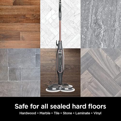 Shark S7201 Steam & Scrub With Steam Blaster Technology All-In-One Hard Floor Steam Mop With 3 Steam Modes & Led Headlights, Rose Gold/Black 7.48'' X 14.96'' X 47.44'' #TOP6