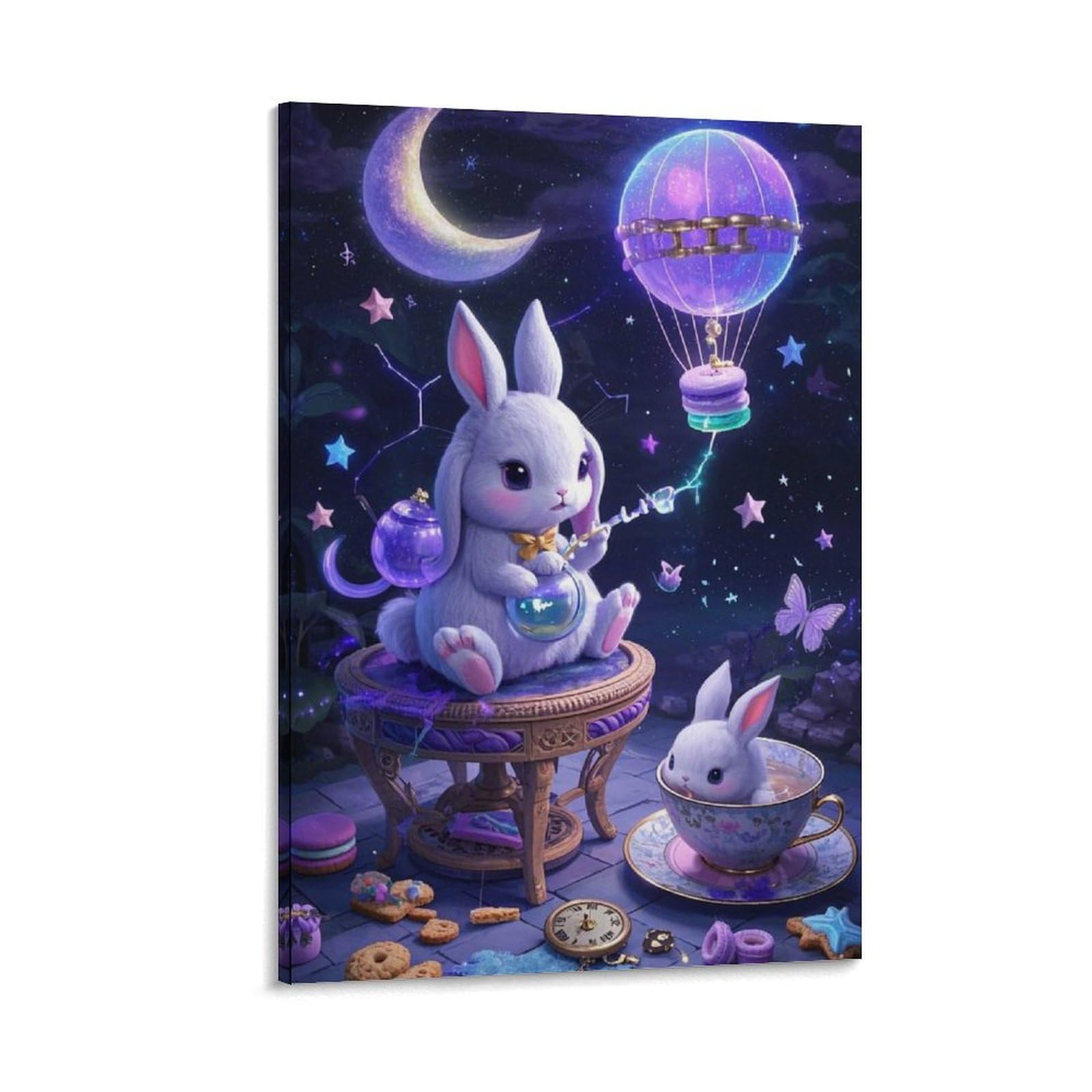 Impression sur toile lapin décoration murale affiche moderne 40x60