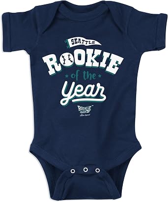 Rookie of The Year Baby Apparel for Seattle Baseball Fans NB-7T