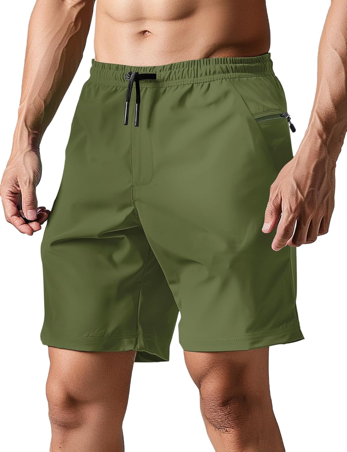 TUONROAD Mens Swim Trunks with Compression Liner 2 in 1 Board Shorts 7 Inch Quick Dry Swimming Shorts with Zipper Pockets