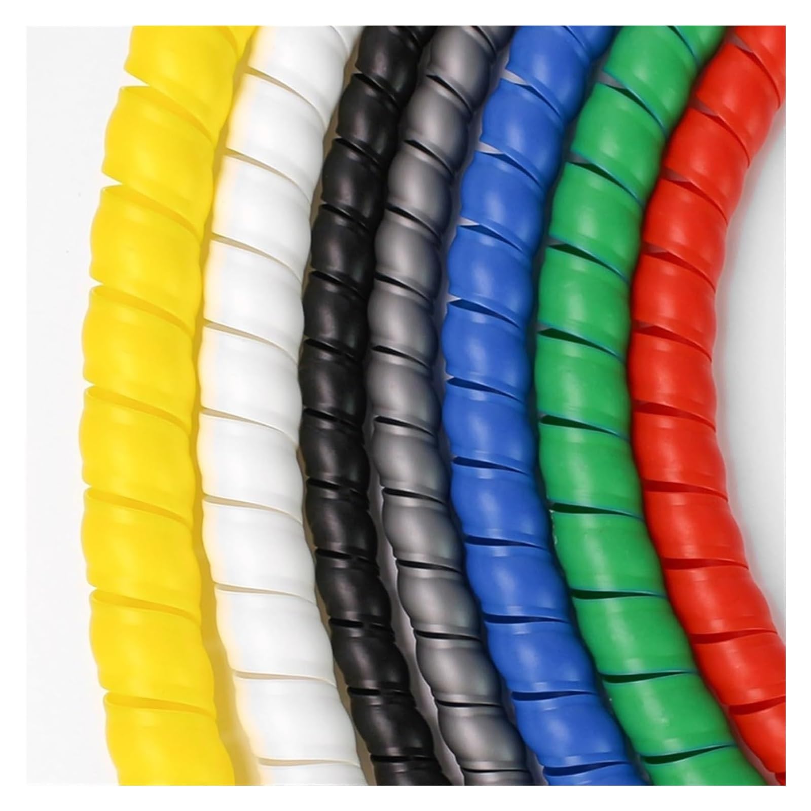Gaines de câbles, gaines de protection en spirale, gaines de câbles spiralées, gaines de câbles spiralées colorées de 5 mètres(Black,22mm)