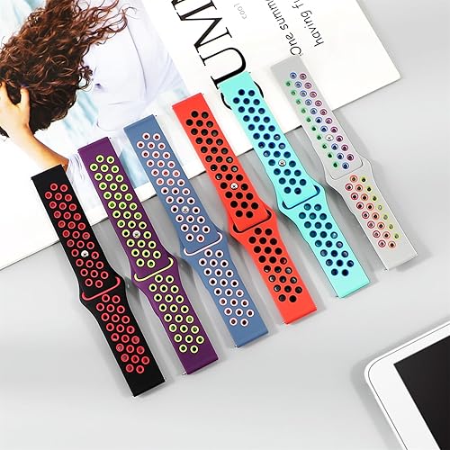 Miniatura 4 de Correas deportivas de 0.866 pulgadas para Samsung Galaxy Watch 3 Band 1.772 inGalaxy Watch 1.811 inGear S3 FrontierClassic mujereshombres, correa de