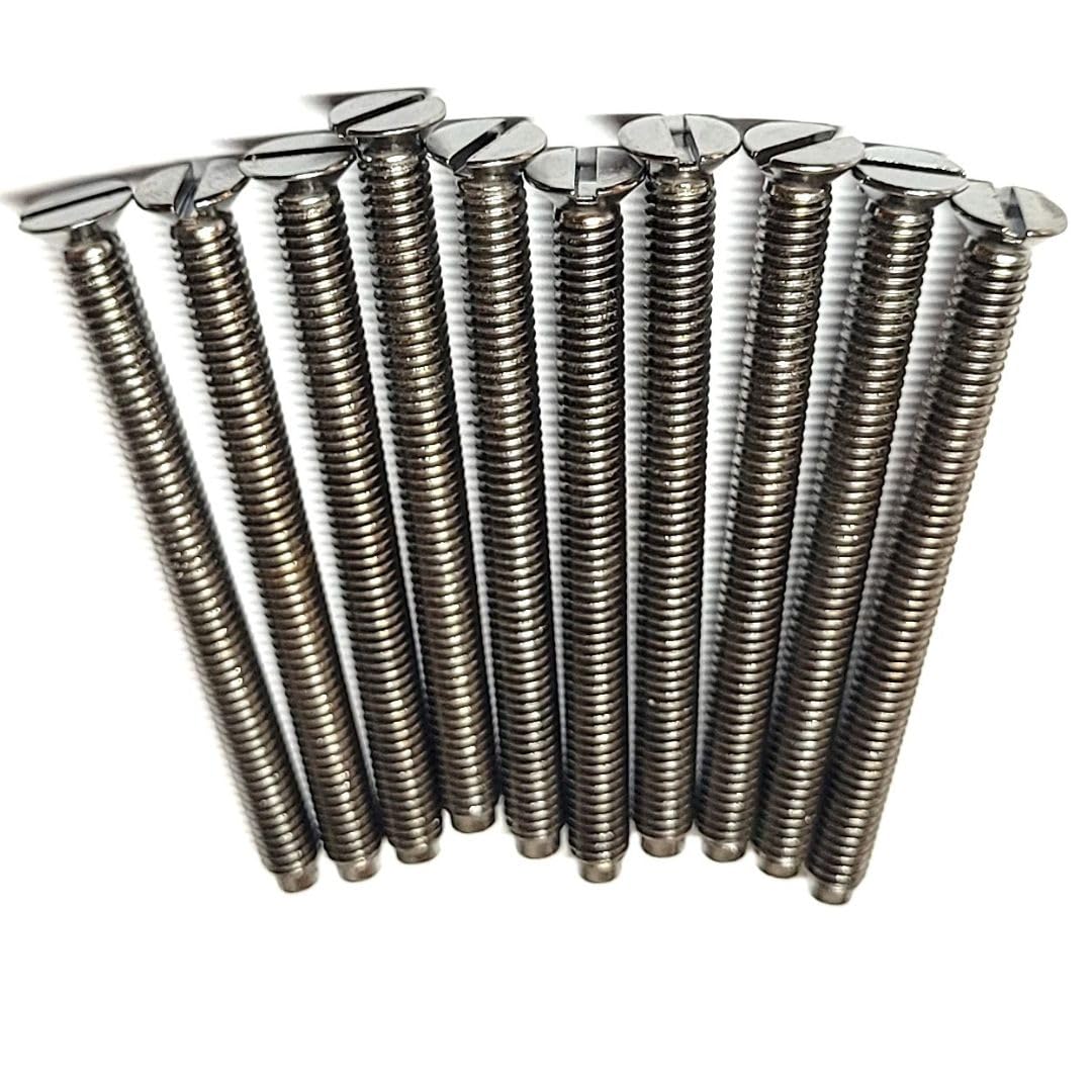 Electrical Long Socket Screws 40mm, 50mm, 75mm Black Nickel, Brass