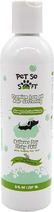 Amazon Com Pet So Soft Hair Softening Tea Tree Essential Oil Dog Shampoo For Dogs Bath To Keep Your Puppy Hair Strong Healthy And Soft Smells Great