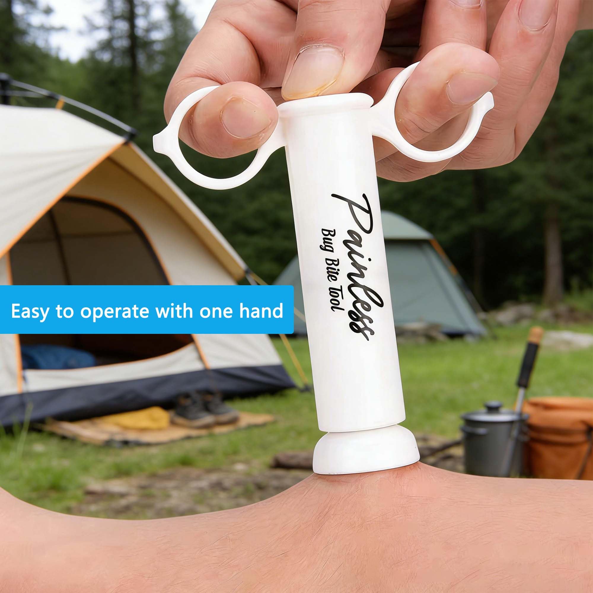 duoyif 2 Pièces Aspirateur pour piqûres de moustiques Venin D'urgence en Plein Air Pompe Premiers Secours Outil d'aspiration de piqûres de moustiques Pour randonnée et camping