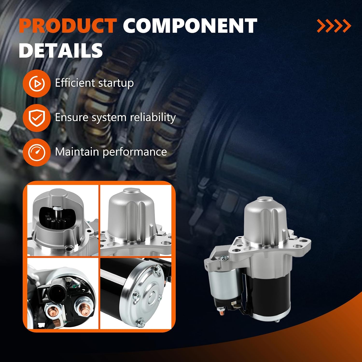17997 Starter New for 2010 Equinox & Terrain 3.0L, 09-11 Traverse & 07-11 Acadia & 08-11 Enclave 3.6L, 11 Malibu 10-11 LaCrosse 10 SRX - Replaces 19142 SMT0330 M0T36571