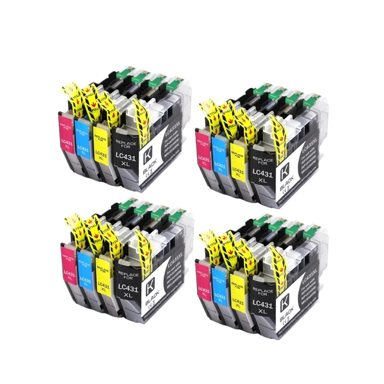 Cartuccia ink LC431 LC431XL, compatibile con Brother