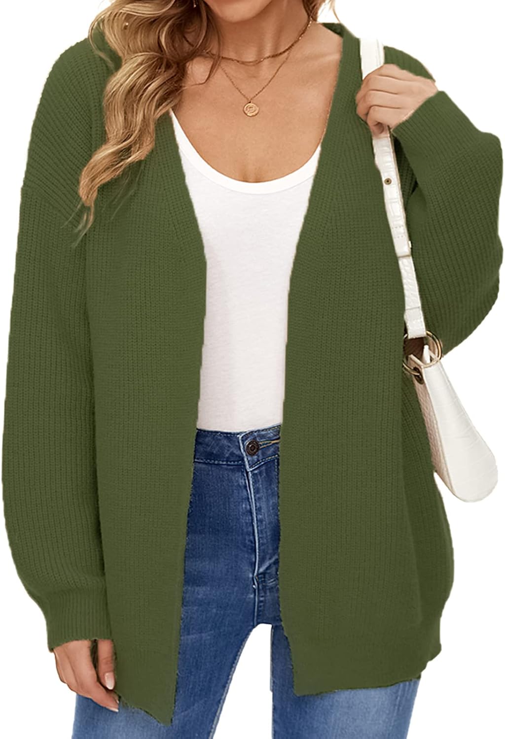 thin grey cardigan