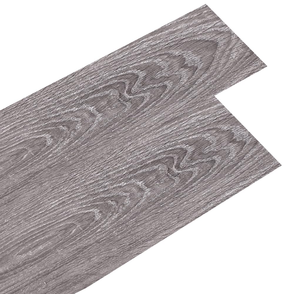 INMOZATA 36Pcs Self Adhesive Vinyl Flooring Planks Floorboard Planks Wood Effect Peel and Stick Tile Waterproof Floor Stickers for Kitchen Bathroom Home Floor Tile (Grayish Brown) — image 1