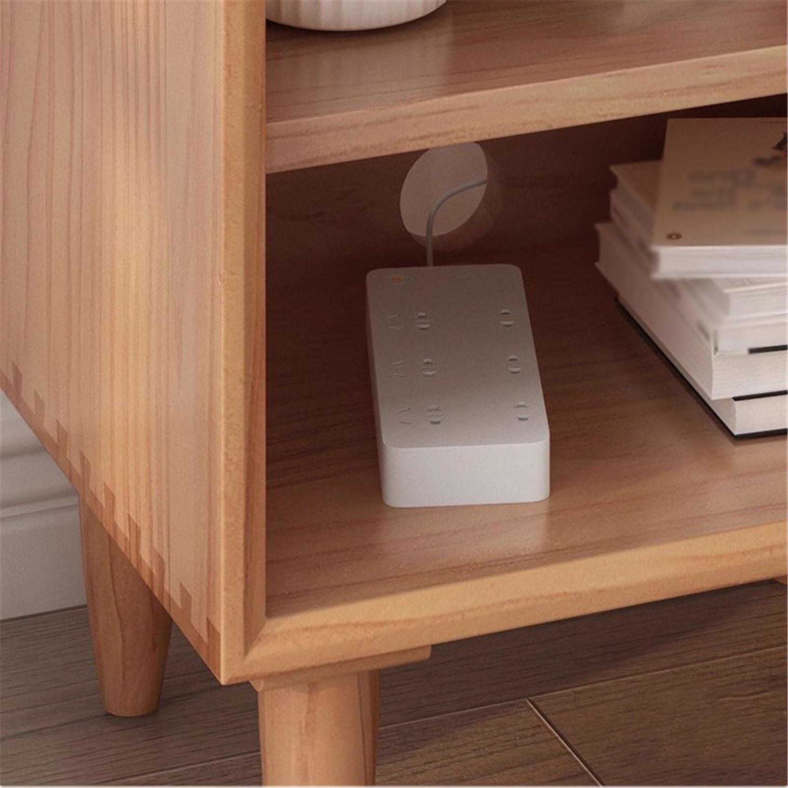 Ufficio Armadietto porta CD in legno con anta Scaffale porta dischi | Comodino
