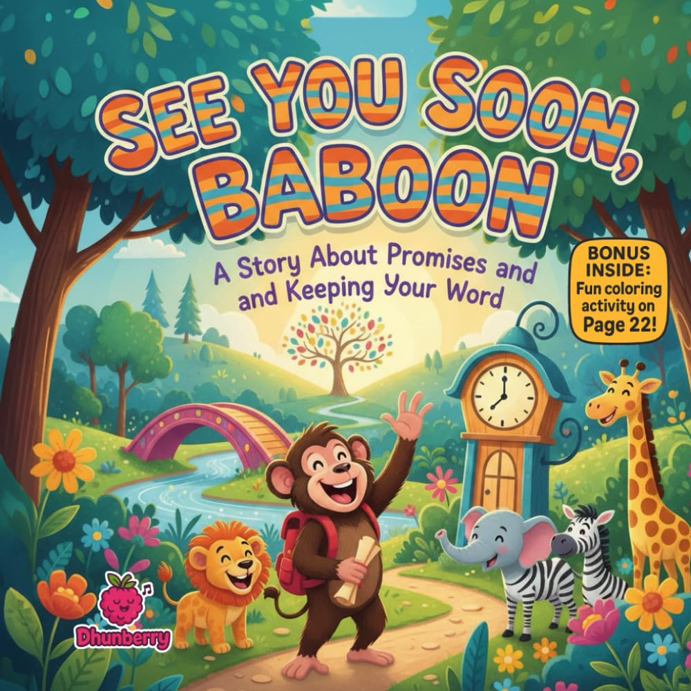 See You Soon, Baboon: A Fun Rhyming Picture Book About Promises, Time, and Keeping Your Word