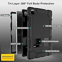 Vista 3 de Rantice Funda para Galaxy Tab A8 10.5 con soporte, híbrida a prueba de golpes para Samsung A8 Tablet Case 10.5 pulgadas (SM-X200/X205/X207)