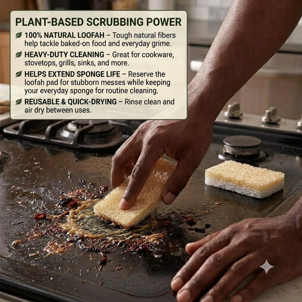 Janté Co. Plant-Based Dish Cleaning Set – Kitchen Scrubbers & Essentials