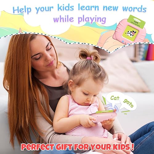Miniatura 4 de NEWYES - Tarjetas didácticas parlantes para niños pequeños, juguetes sensoriales de 224 palabras para niños autistas, discurso de bolsillo, juguetes