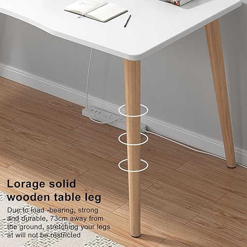 Miniatura 6 de Escritorio para computadora, escritorio, estilo de escritorio, diseño de arco ergonómico para oficina en casa, estudio, PC, mesa de escritura tamaño