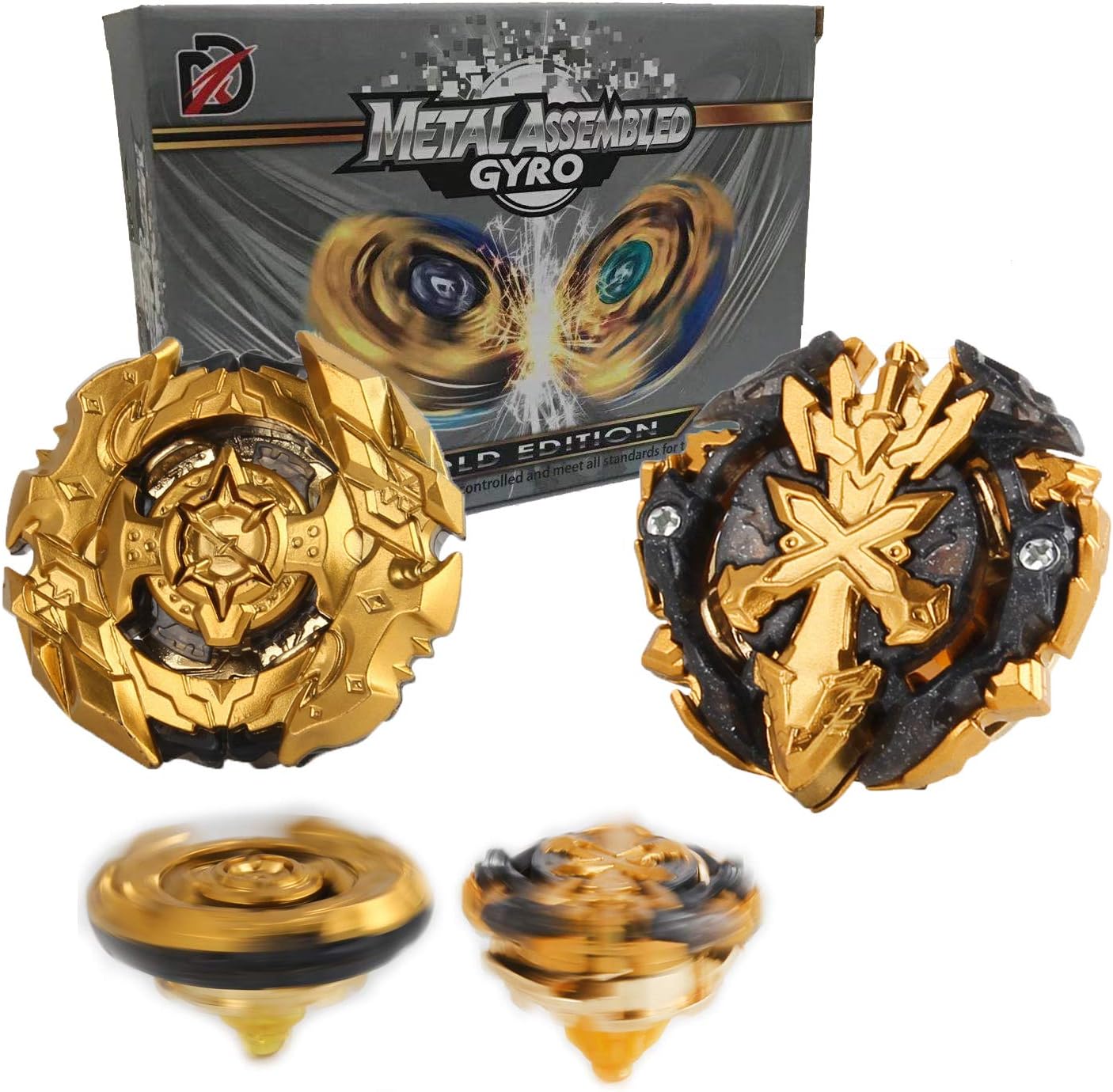 Battle Battling Tops Burst Gyro Evolution Attack Set with 4D Launcher Grip Starter