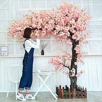 Amazon Co Jp 人工花の桜の木の結婚式のパーティーの儀式の家の装飾シルクサクラのための偽のツルの花 ホーム キッチン