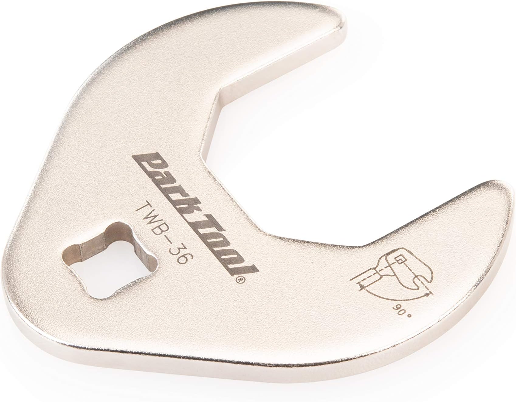 Park Tool TWB-36-36mm Crow Foot Wrench, Siliver, Silver