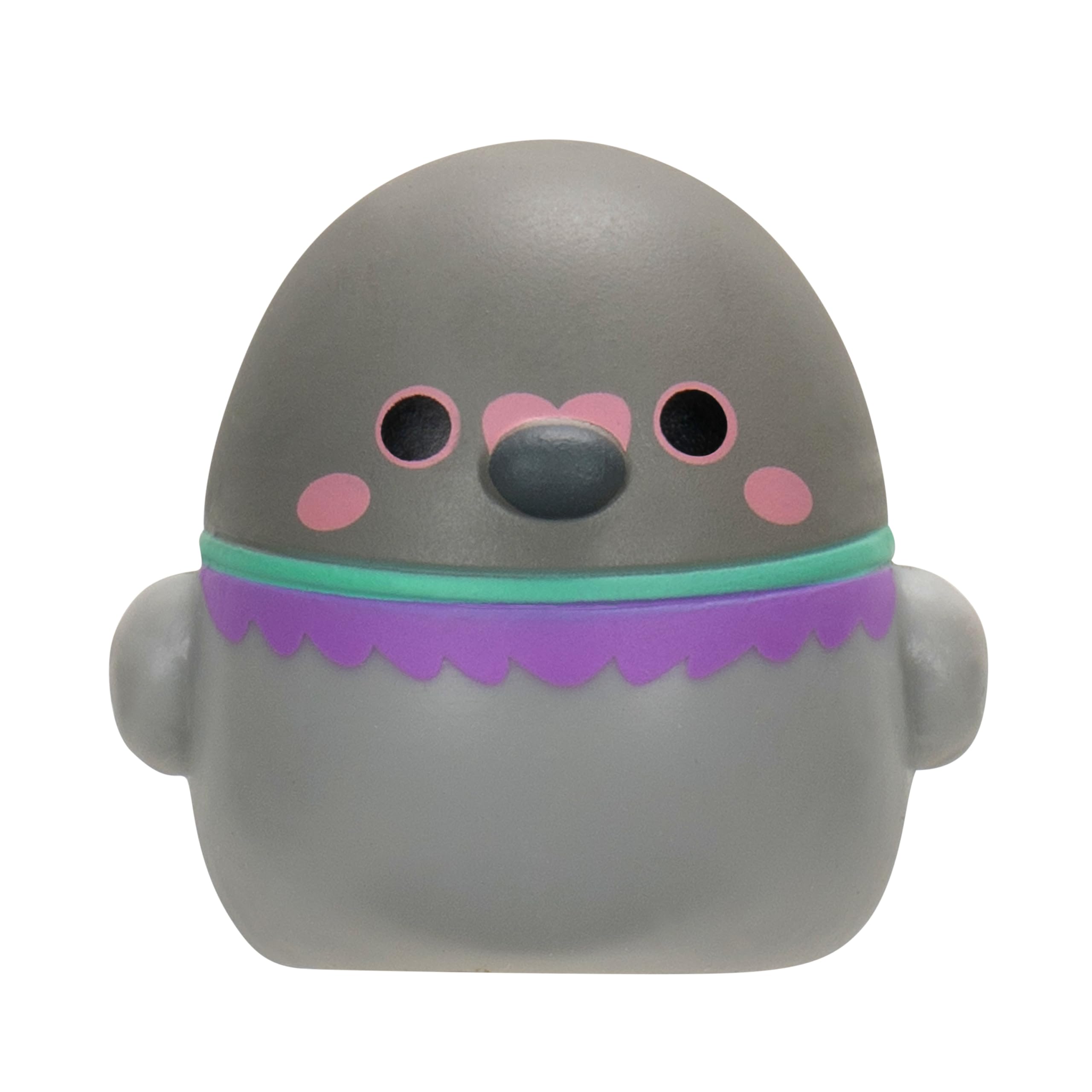 Squish-a-longs Zestaw 8 mini squish 2,5 cm (styl 1 - W2) z (2) akcesoriami, (1) pierścieniem i przewodnikiem kolekcjonerskim, do kolekcjonowania, handlu i zabawy