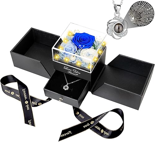 Miniatura 21 de 3 rosas reales amarillas preservadas, regalos de rosas eternas para mamá, abuela, esposa, novia en el día de la madre, cumpleaños, San Valentín