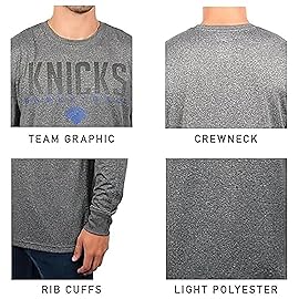 Ultra Game NBA Official Mens Super Soft Game Day Long Sleeve T-Shirt - Unisex, Boston Celtics, Heather Charcoal, XX-Large