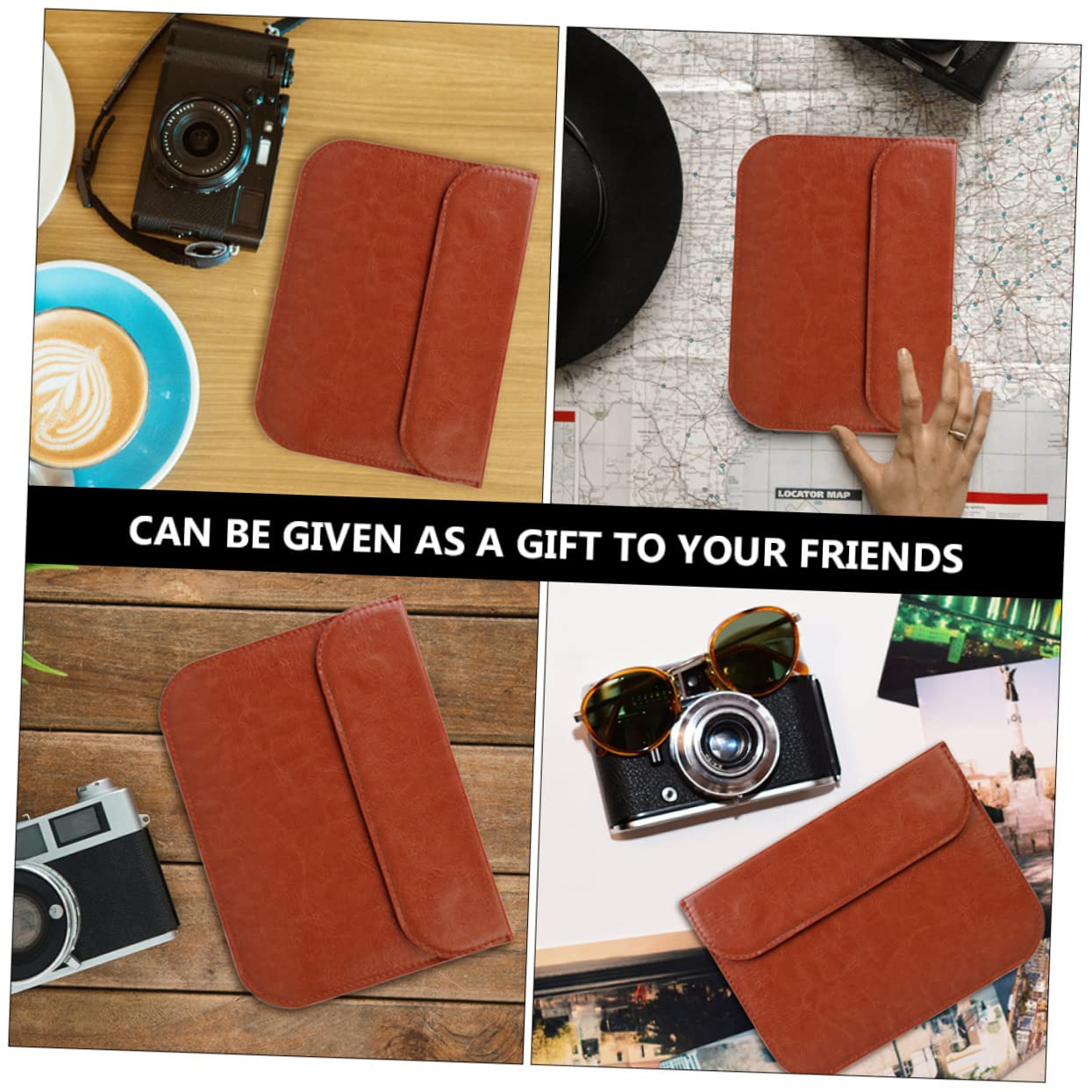 LALAFINA Case Small and Thin Storage Bag Pouch for 100x150mm Lenses Camera Bag Scratch