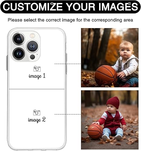 Miniatura 2 de Funda de teléfono con foto personalizada, diseño de imagen personalizada para tu propia funda de teléfono con collage para familiares, amigos,