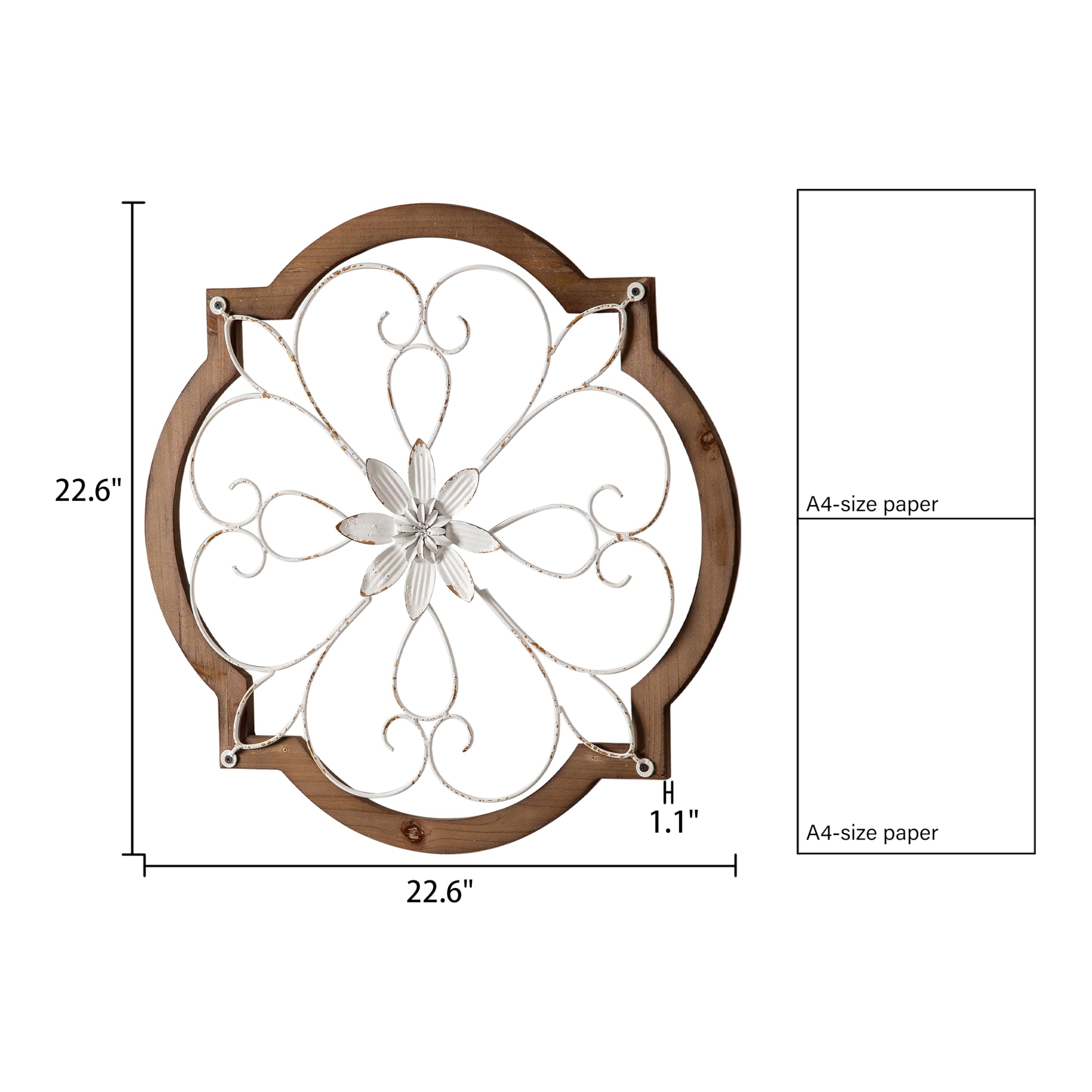 Amazon.com: Sintosin Vintage Wrought Iron Wall Decor 22