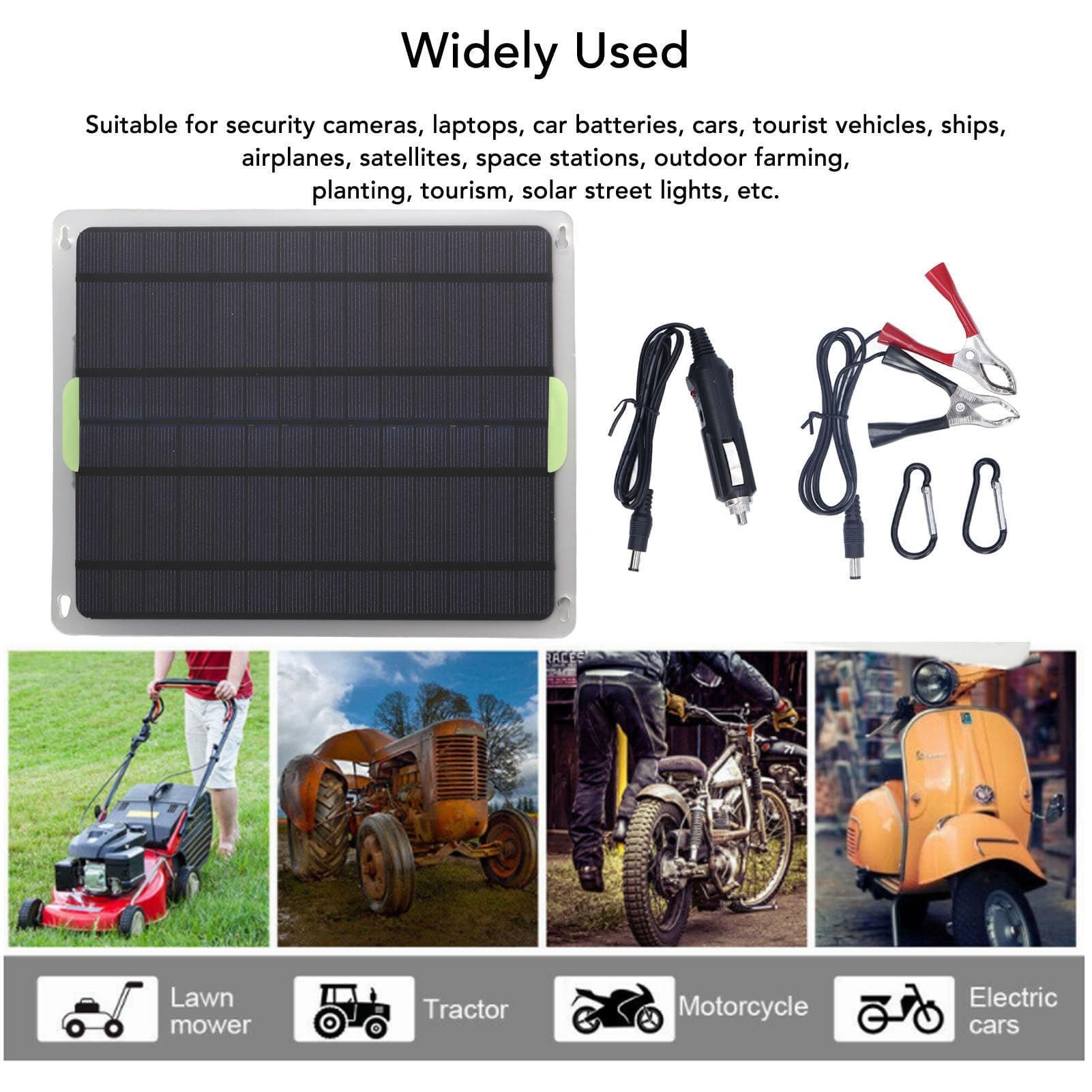 20 W 12 V Solarpanel-Kit, Solarladepanel Solarpanel Autobatterieladegerät Erhaltungsladegerät für Autoboot, Motorrad, Wohnmobil, Zuhause, Netzunabhängiges System