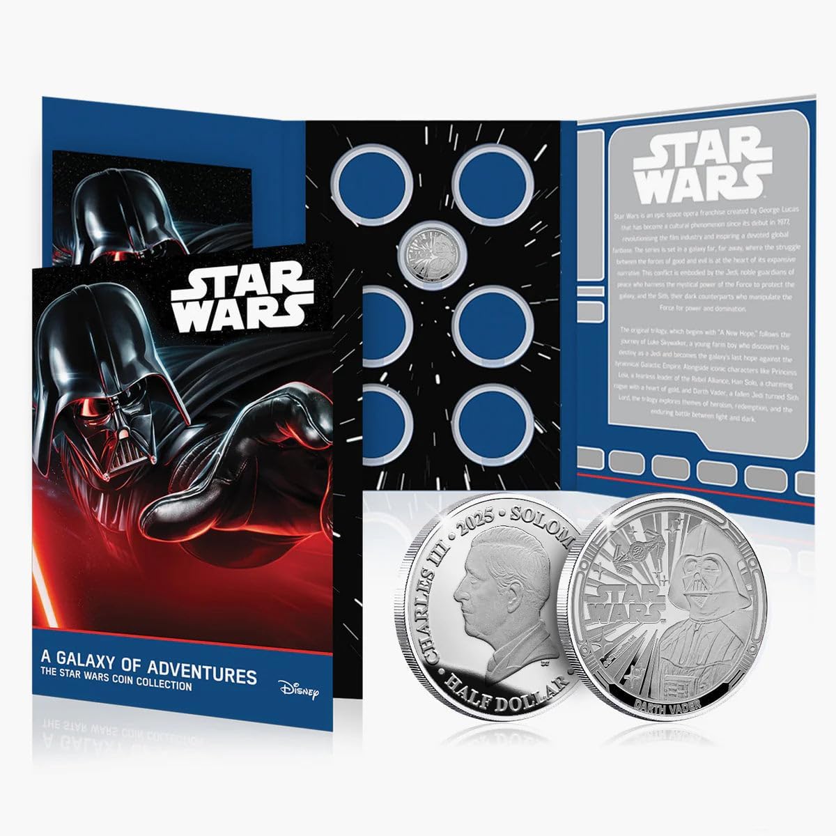 FANTASY CLUB Official Star Wars Original Trilogy Coin Collection | Premium Set of 6 Coins (5 Gold & 1 Silver) | Limited Edition Certified Collectible Set