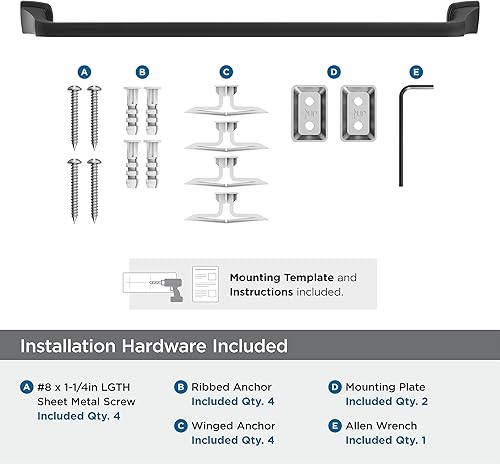 Vista 82 de Amerock BH36034CZ Toallero de bronce champán Toallero de 24 pulgadas (24.016 in) Revitalize Toallero de baño Accesorios de baño