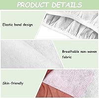 Vista 2 de 20 piezas desechables para spa, ajustables, no tejidas, albornoz de baño, sauna, falda de baño, batas de sudor para mujeres, salón de belleza y spa