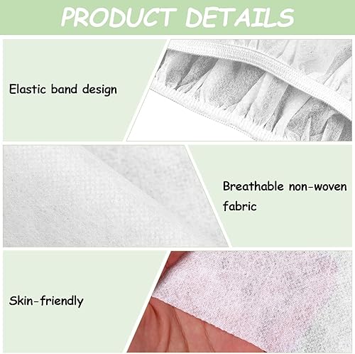 Miniatura 2 de Ujuuu 20 piezas desechables para spa, ajustables, no tejidas, para spa, bata de baño, sauna, falda de baño, batas desechables para mujer, para salón