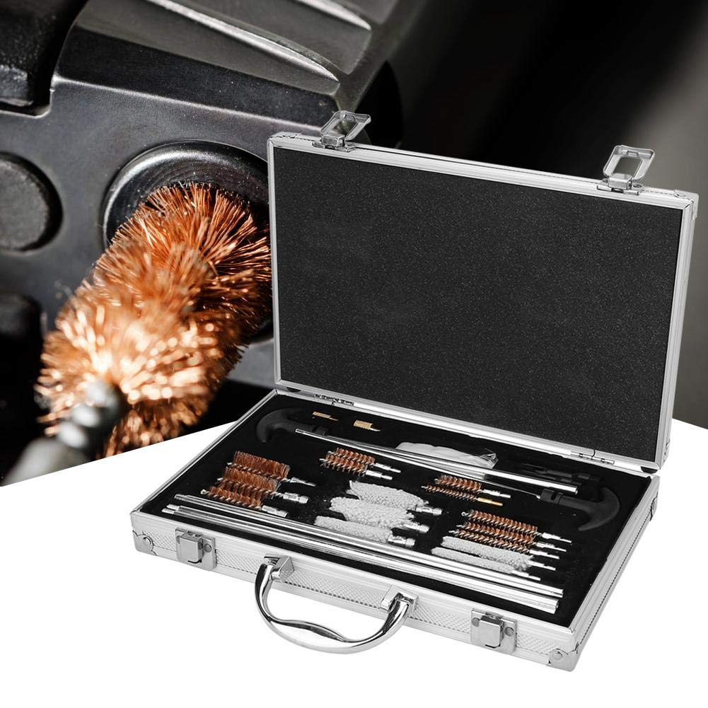 Limpiador de Pistola Rifle, 103 Pcs Kit de Herramientas de Limpieza de Pistola Universal, Pistola Rifle Pistola Escopeta Herramienta de Limpieza de Arma de Fuego con Caja de Aluminio