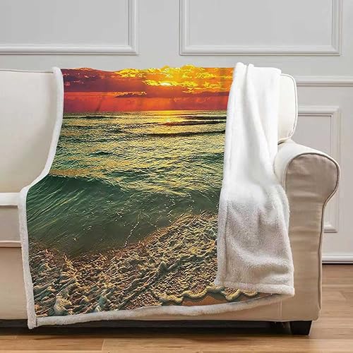 Miniatura 2 de Ocean Decor Collection Cobijas Calientes para Invierno - Mantas de microfibra de forro polar de microfibra para sofá, cama, sofá, tamaño pequeño,