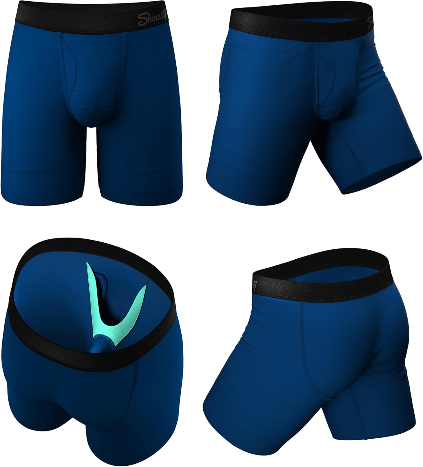 Shinesty Long Leg Boxer Briefs for Men - Support Ball Hammock Underwear - Image 5