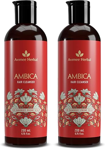 Avimee Herbal Ambika Hair Cleanser | Fights Dandruff & Moisturises Scalp Naturally | With Aloe Vera, Apple Cider Vinegar, Tea Tree Oil & Neem Oil |…
